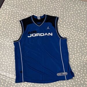 Jordan Blue and Black Men's Tank Top